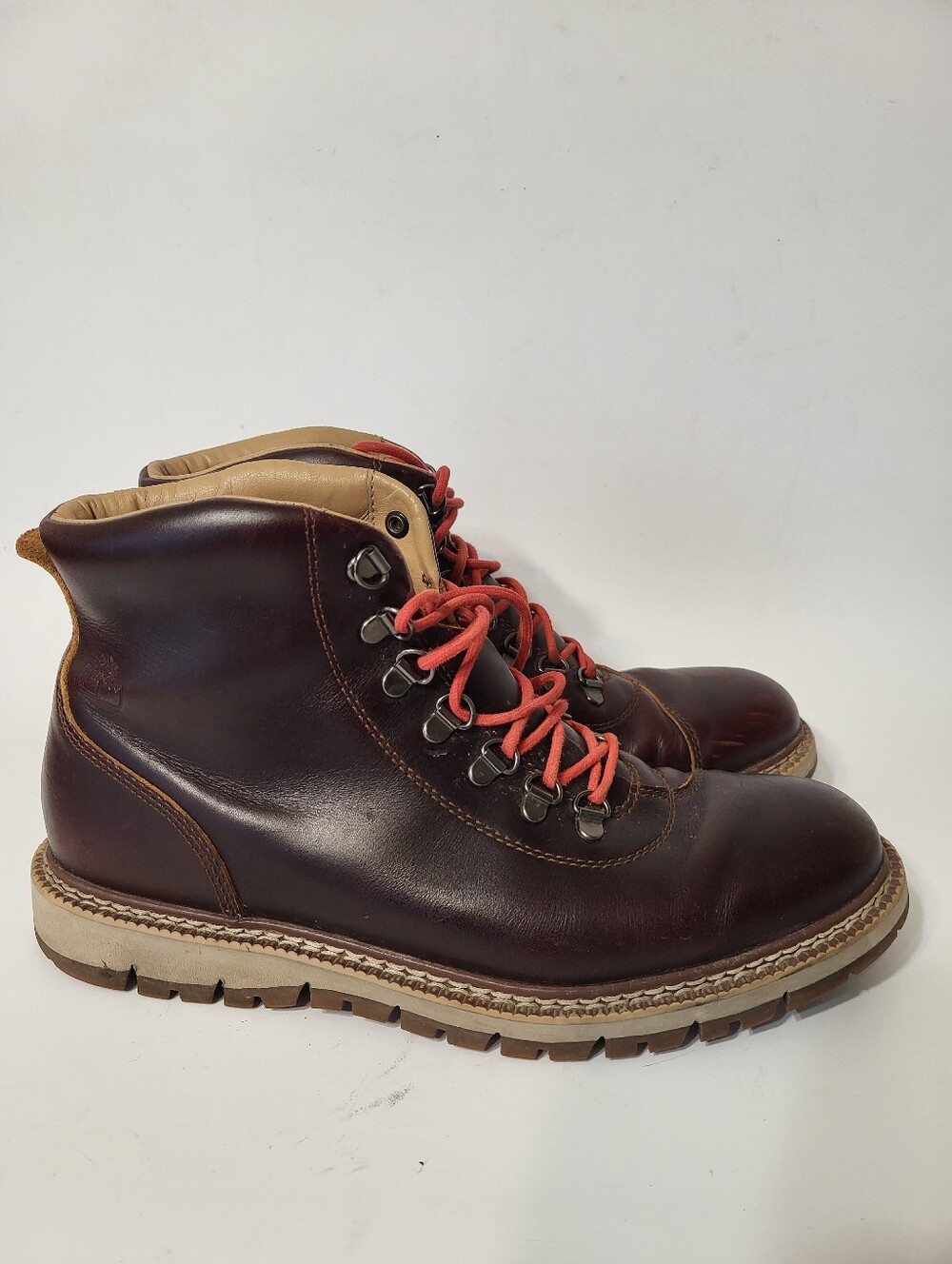 Timberland Mens Britton Hill Alpine Hiker Boots Shoes Leather Size 8